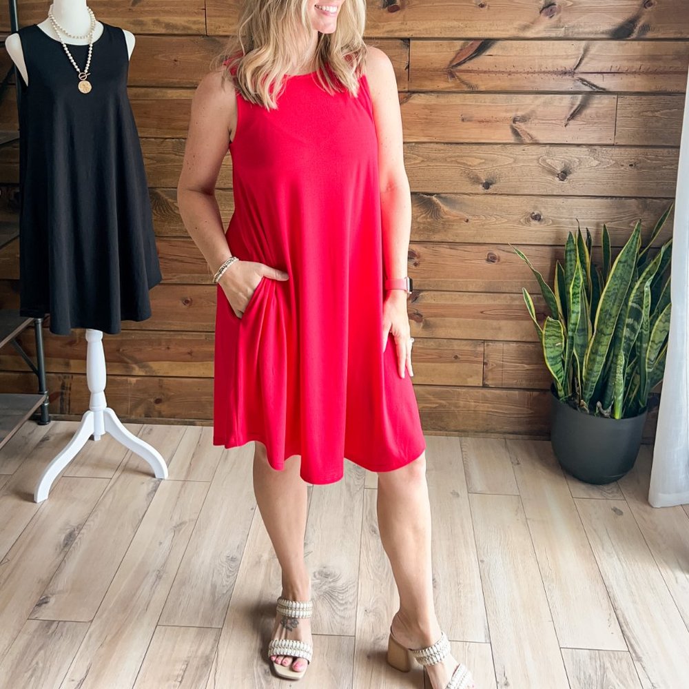 THE JANIE DRESS RUBY - Picture 3 of 6